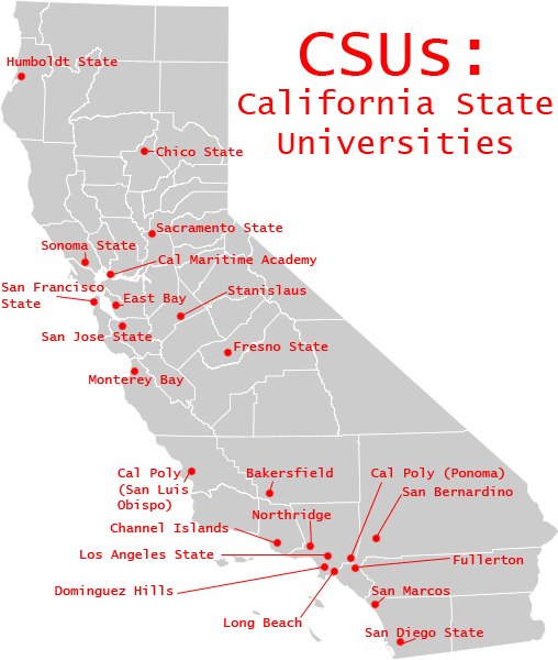 Map of CSUS