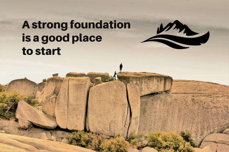 Wall of Rocks - "A strong foundation is a good place to start"