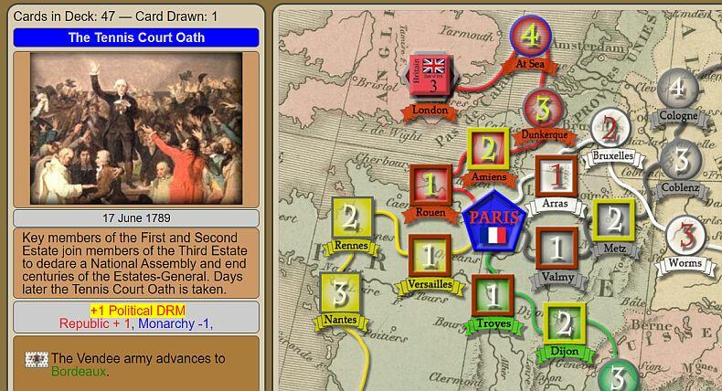 Screenshot of the game French Revolution game Levee en Masse